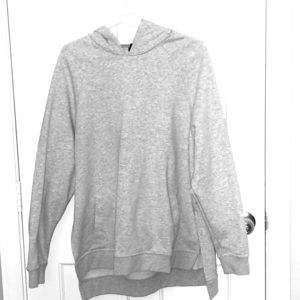 Nike Gray Hooded Sweatshirt with Front Pockets